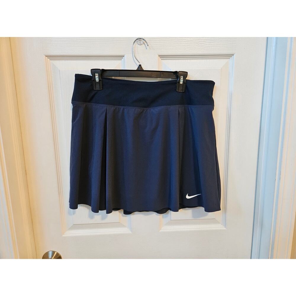 Nike Dri-FIT Navy Athletic Tennis Golf Skort Skirt Built In Shorts Women’s XL
